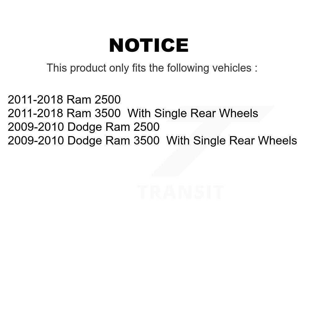 Front Rear Disc Brake Caliper Rotors And Ceramic Pads Kit (10Pc) For Ram 3500 2500 Dodge KC8-101346T