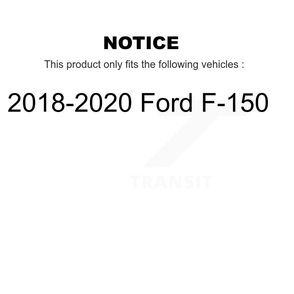 Front Disc Brake Caliper Rotors And Ceramic Pads Kit For 2018-2020 Ford F-150 KC8-101370T