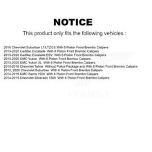 Charger l'image dans la galerie, Front Brake Caliper Rotors Ceramic Pad Kit For GMC Sierra 1500 Chevrolet Silverado Yukon KC8-101381T