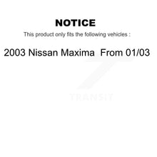 Load image into Gallery viewer, Rear Brake Coated Rotors Ceramic Pad Kit With Calipers For 2003 Nissan Maxima From 01 03