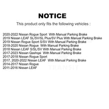 Load image into Gallery viewer, Rear Disc Brake Coated Rotor &amp; Ceramic Pad Kit With Calipers For Nissan Rogue Sport LEAF