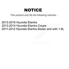 Charger l'image dans la galerie, Rear Disc Brake Coated Rotor And Ceramic Pad Kit With Calipers For Hyundai Elantra Coupe