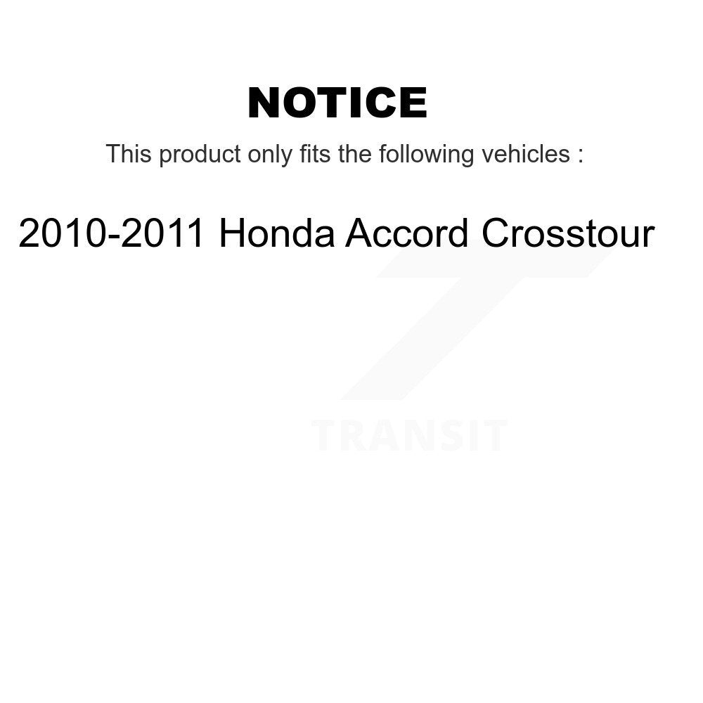 [Rear] 10-11 Honda Accord Crosstour Coated Brake Rotor Caliper Kit & Ceramic Pads For Max Safe Braking