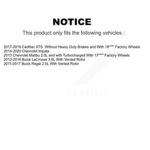 Charger l'image dans la galerie, Rear Brake Coated Rotors Ceramic Pad Kit With Calipers For Chevrolet Impala Buick Malibu