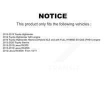 Charger l'image dans la galerie, Rear Brake Coated Rotor Ceramic Pad Kit With Calipers For Toyota Highlander Sienna Lexus