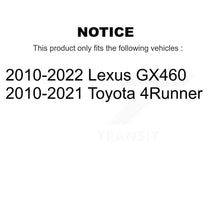 Load image into Gallery viewer, Rear Brake Coated Rotor And Ceramic Pad Kit With Calipers For Toyota 4Runner Lexus GX460