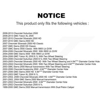 Charger l'image dans la galerie, Front Rear Brake Caliper Coat Rotor Ceramic Pad Kit (10Pc) For Chevrolet 2500 HD