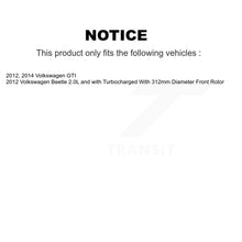 Charger l&#39;image dans la galerie, Front Rear Brake Caliper Coat Rotor Ceramic Pad Kit (10Pc) For Volkswagen Beetle