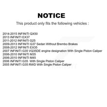Charger l'image dans la galerie, Front Rear Ceramic Brake Pads &amp; Parking Shoe Kit For INFINITI G37 G35 M35 Nissan