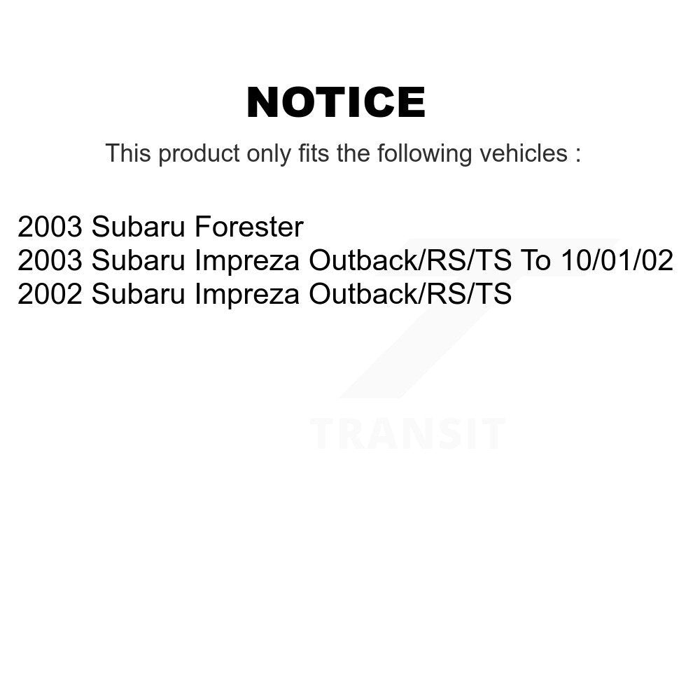 Front Rear Ceramic Brake Pads And Parking Shoes Kit For Subaru Impreza Forester