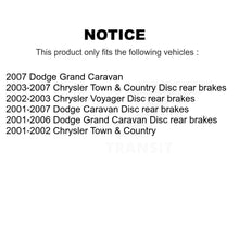 Load image into Gallery viewer, Front Rear Ceramic Brake Pads Parking Shoes Kit For Dodge Grand Caravan Chrysler