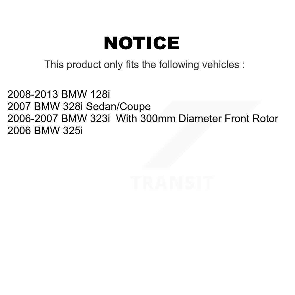 Front Rear Ceramic Brake Pads And Parking Shoes Kit For BMW 328i 325i 128i 323i