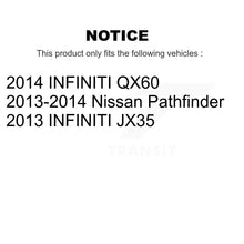 Charger l'image dans la galerie, Front Rear Ceramic Brake Pads &amp; Parking Shoes Kit For Nissan Pathfinder INFINITI