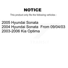 Load image into Gallery viewer, Front Rear Ceramic Brake Pads And Parking Shoe Kit For Hyundai Sonata Kia Optima