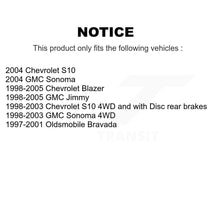 Charger l'image dans la galerie, Front Rear Ceramic Brake Pads And Parking Shoes Kit For Chevrolet S10 Blazer GMC