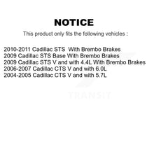 Load image into Gallery viewer, Front Rear Ceramic Brake Pads And Parking Shoes Kit For Cadillac CTS STS