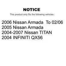 Charger l'image dans la galerie, Front Rear Ceramic Brake Pads Parking Shoes Kit For Nissan Titan Armada INFINITI