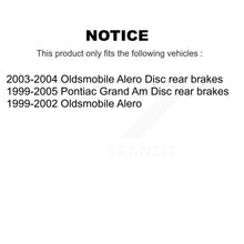 Charger l'image dans la galerie, Front Rear Ceramic Brake Pads &amp; Parking Shoe Kit For Pontiac Grand Am Oldsmobile