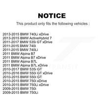 Charger l'image dans la galerie, Front Rear Ceramic Brake Pads &amp; Parking Shoe Kit For BMW 750Li xDrive 750i 740Li