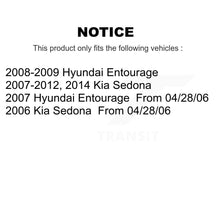 Charger l'image dans la galerie, Front Rear Ceramic Brake Pads Parking Shoes Kit For Kia Sedona Hyundai Entourage
