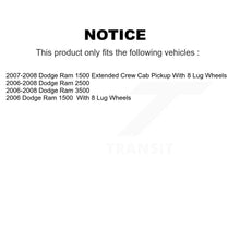 Charger l'image dans la galerie, Front Rear Ceramic Brake Pads And Parking Shoes Kit For Dodge Ram 1500 2500 3500