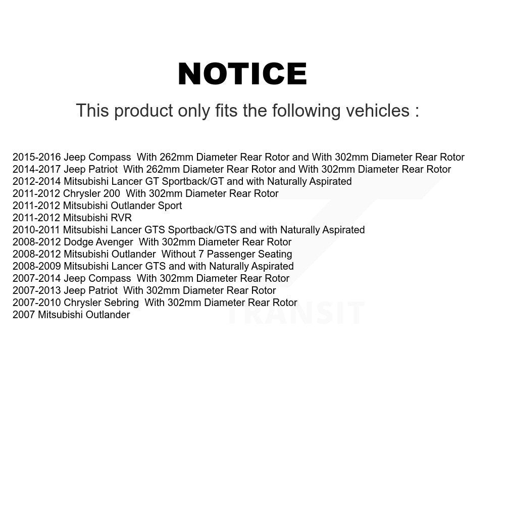 Front Rear Ceramic Brake Pads Parking Shoe Kit For Jeep Compass Patriot Chrysler