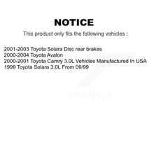Charger l'image dans la galerie, Front Rear Ceramic Brake Pads &amp; Parking Shoes Kit For Toyota Camry Avalon Solara