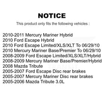 Charger l'image dans la galerie, Front Rear Ceramic Brake Pads &amp; Parking Shoe Kit For Ford Escape Mercury Mariner