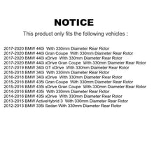 Load image into Gallery viewer, Front Rear Ceramic Brake Pads &amp; Parking Shoe Kit For BMW 335i 340i 440i xDrive 3