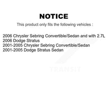 Charger l'image dans la galerie, Front Rear Ceramic Brake Pads And Parking Shoes Kit For Chrysler Sebring Dodge