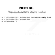 Load image into Gallery viewer, Front Rear Ceramic Brake Pads And Parking Shoes Kit For Kia Optima