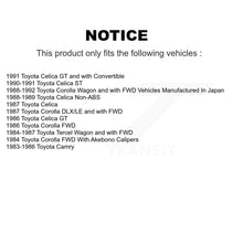 Load image into Gallery viewer, Front Rear Ceramic Brake Pads And Drum Shoes Kit For Toyota Corolla Celica Camry