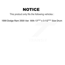 Load image into Gallery viewer, Front Rear Ceramic Brake Pads And Drum Shoes Kit For Dodge Ram 3500 Van