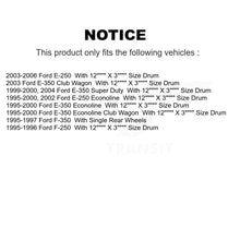 Load image into Gallery viewer, Front Rear Ceramic Brake Pads Drum Shoe Kit For Ford F-350 E-250 F-250 Econoline
