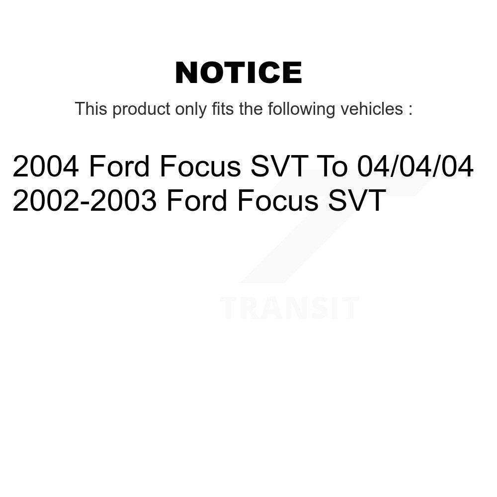 Front Rear Ceramic Brake Pads And Drum Shoes Kit For Ford Focus SVT