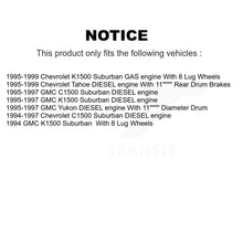Load image into Gallery viewer, Front Rear Ceramic Brake Pads &amp; Drum Shoe Kit For Chevrolet Tahoe K1500 Suburban