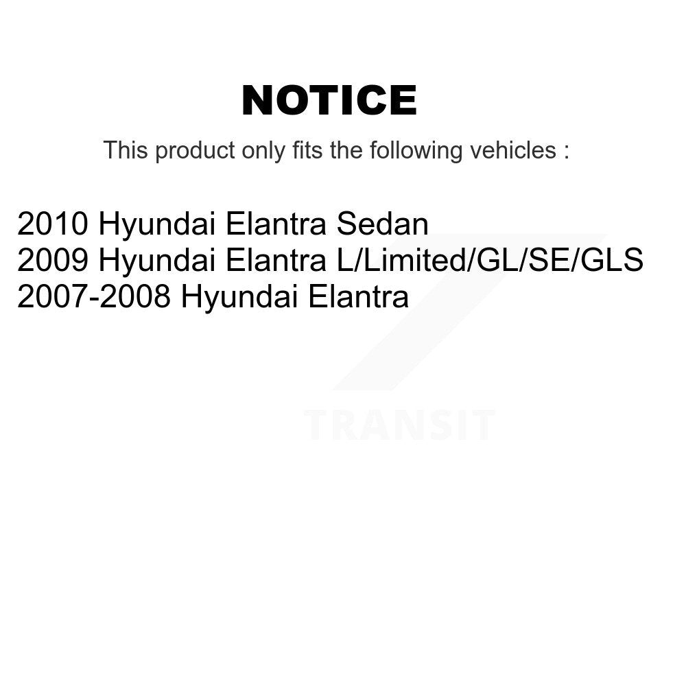 Front Rear Ceramic Brake Pads And Drum Shoes Kit For Hyundai Elantra