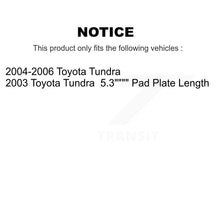 Charger l'image dans la galerie, Front Rear Ceramic Brake Pads And Drum Shoes Kit For Toyota Tundra