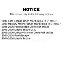 Load image into Gallery viewer, Front Rear Ceramic Brake Pads And Drum Shoes Kit For Ford Escape Mazda Tribute