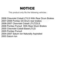 Load image into Gallery viewer, Front Rear Ceramic Brake Pads &amp; Drum Shoe Kit For Chevrolet Cobalt Saturn Ion G5