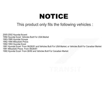 Charger l'image dans la galerie, Front Rear Ceramic Brake Pads And Drum Shoes Kit For Hyundai Accent Excel Scoupe