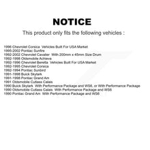 Charger l'image dans la galerie, Front Rear Ceramic Brake Pads Drum Shoe Kit For Chevrolet Cavalier Pontiac Grand