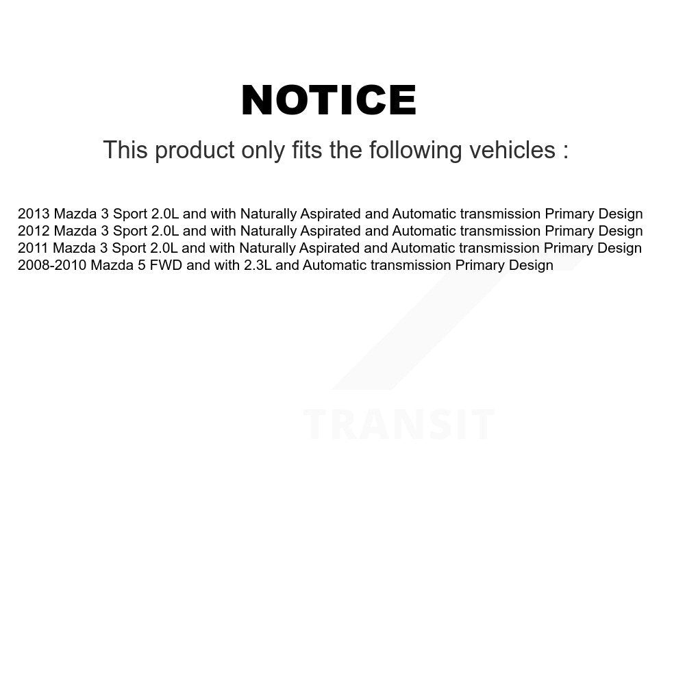Front CV Axle Drive Shaft Assembly Kit For Mazda 5 3 Sport Primary Design