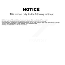 Load image into Gallery viewer, Front Rear CV Axle Drive Shaft Kit For Jeep Patriot Compass Dodge Caliber