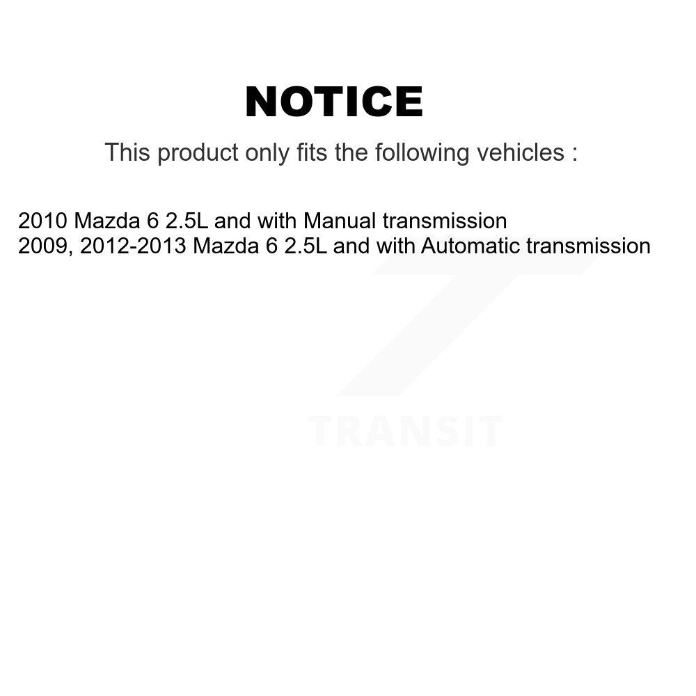 Front CV Axle Drive Shaft Complete Assembly Kit For Mazda 6 KCV-100200