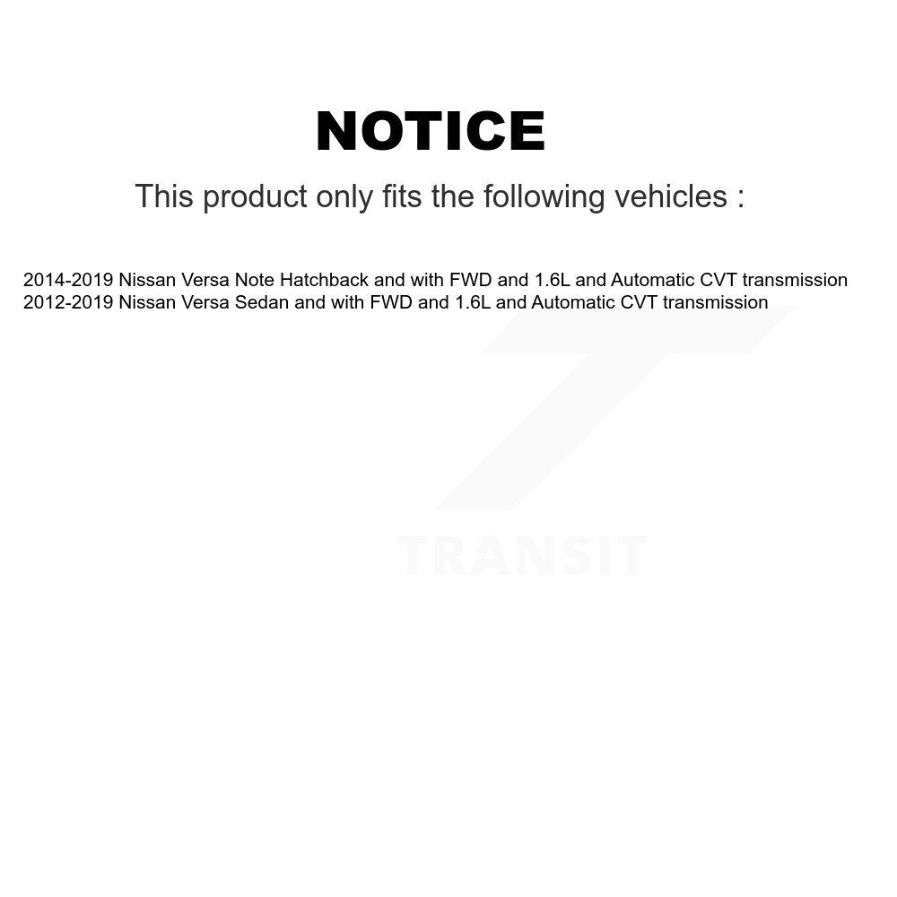Front CV Axle Drive Shaft Complete Assembly Kit For Nissan Versa Note KCV-100201