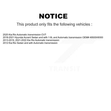 Charger l'image dans la galerie, Front CV Axle Drive Shaft Complete Assembly Kit For Kia Rio Hyundai Accent KCV-100206