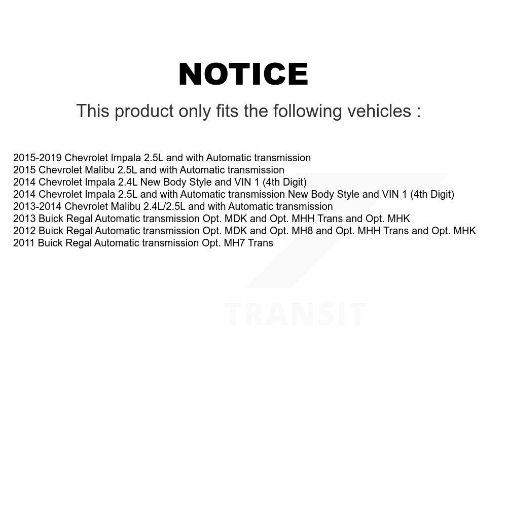 Front CV Axle Drive Shaft Complete Assembly Kit For Chevrolet Malibu Impala Buick Regal KCV-100293