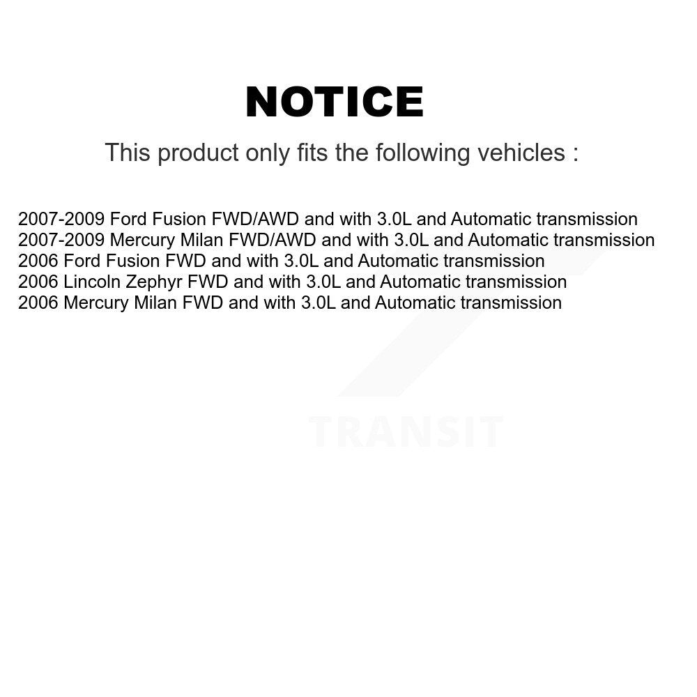 Front CV Axle Drive Shaft Assembly Kit For Ford Fusion Lincoln Zephyr Mercury Milan KCV-100332