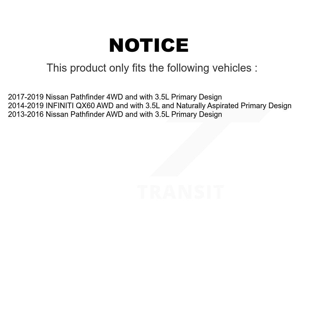 Front CV Axle Drive Shaft Assembly Kit For Nissan Pathfinder INFINITI QX60 Primary Design KCV-100337